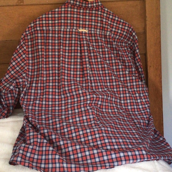 Barbour Men's Plaid Shirt in Red and Blue - Picture 5 of 14